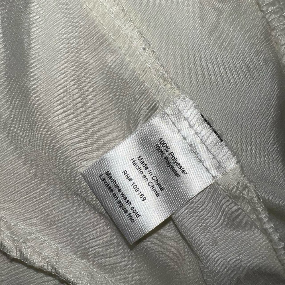 White Holographic rainbow windbreaker jacket. - Picture 5 of 8